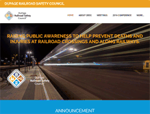 Tablet Screenshot of dupagerailsafety.org